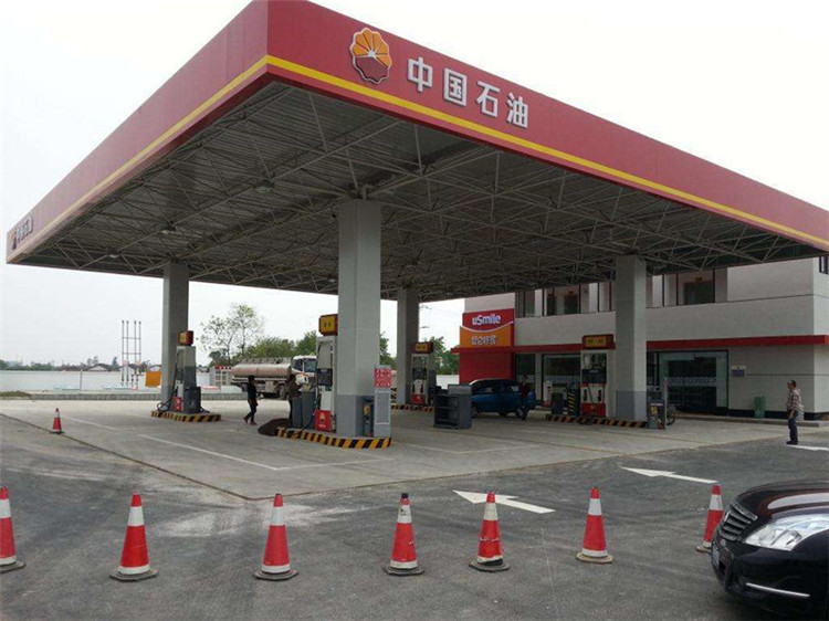 清远加油站钢结构网架案例20