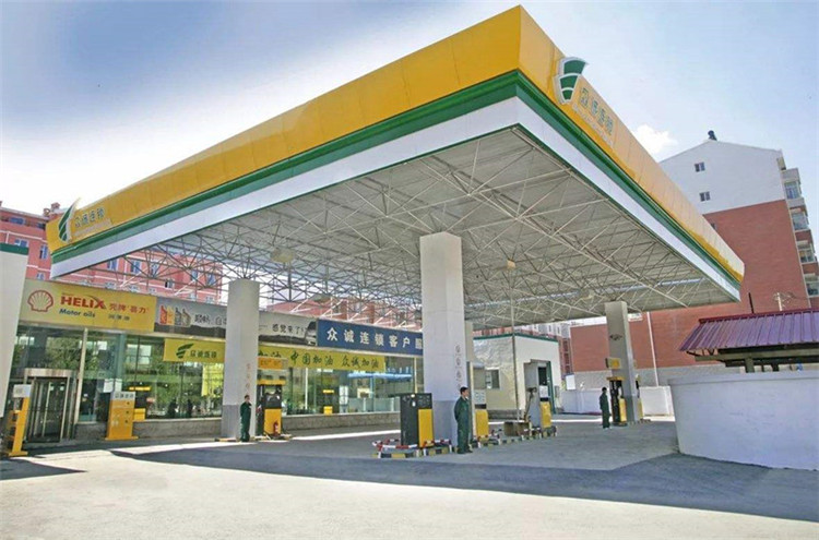 清远加气站钢结构网架案例7